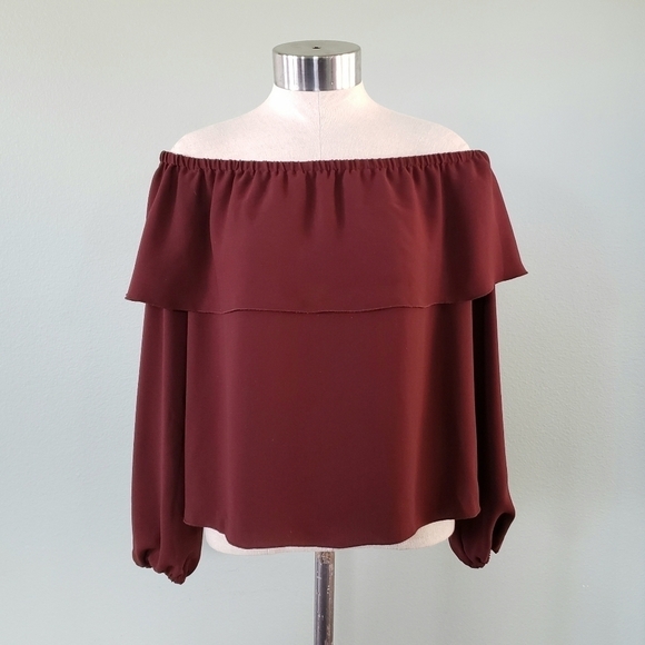 Aritzia Wilfred Morel off the shoulder blouse XS - Picture 2 of 9